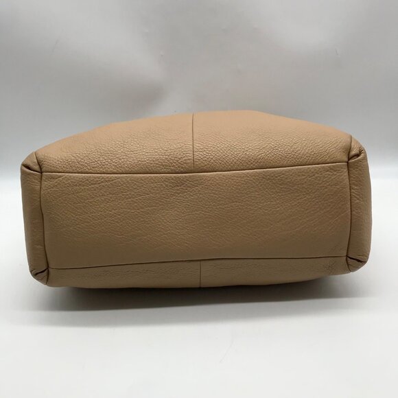 Coach Taupe Pebbled Leather Edie Shoulder Bag - Picture 5 of 11